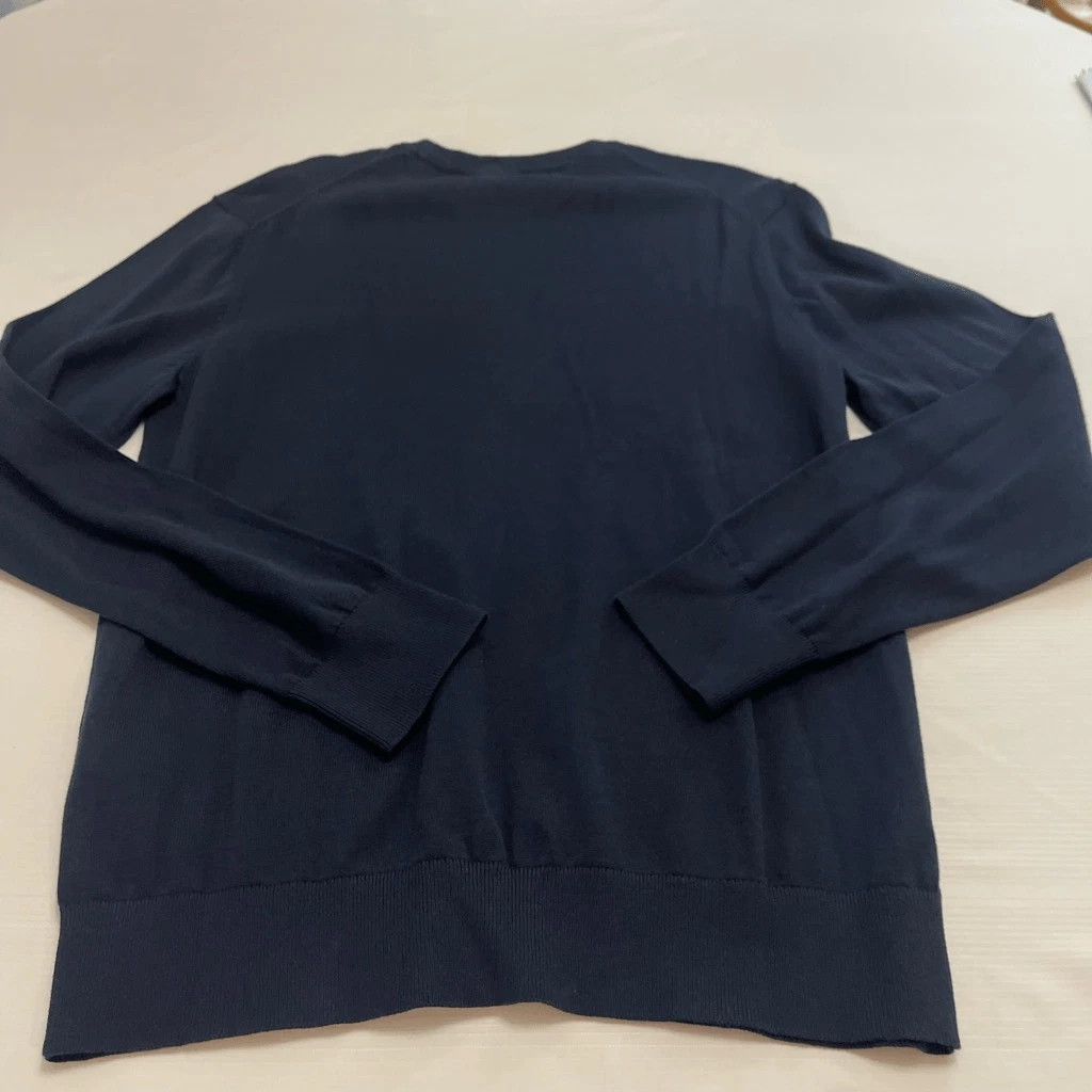 Maglione Michael Kors logo cotone monogramma blu uomo felpa grande pullover