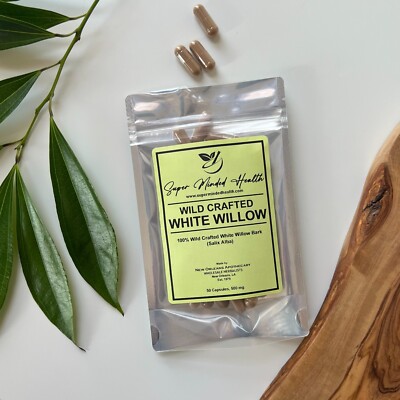 White Willow Bark Capsules | Wild-Crafted | Salix Alba | 500mg