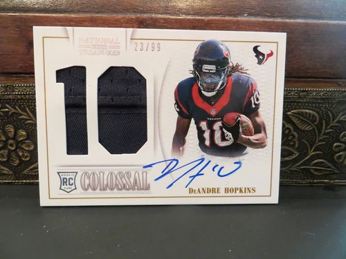 National Treasures Autograph Colossal Rookie Texans DeAndre Hopkins 23/99 2013