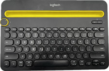 Logitech K480 Black Bluetooth Multi-Device Keyboard With Tablet Holder