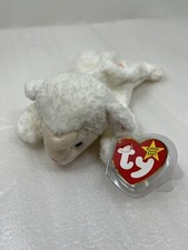 Ty Beanie Baby: Fleece the Lamb RETIRED W Tag Protector