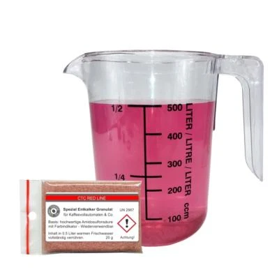 CTC RED LINE SPEZIAL GRANULAT 40 x Spezial Entkalker Amidosulfonsäure Indikator, alle Kaffeevollautomaten & Co