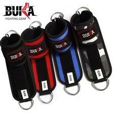 BUKA ANKLE D RING STRAPS Thigh Leg Pulley Lifting Padded Cable Attachment Gym