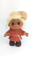 Vintage 1980 Thomas DAM Troll Doll 24-4 Denmark  8” Elf