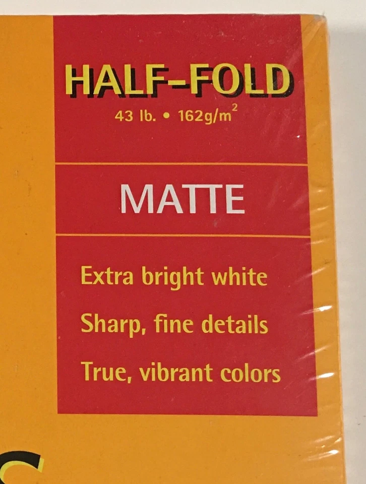 Kodak Inkjet Greeting Card Half-Fold Matte White Sets 20 Cards With Envelopes - Image 2 of 3