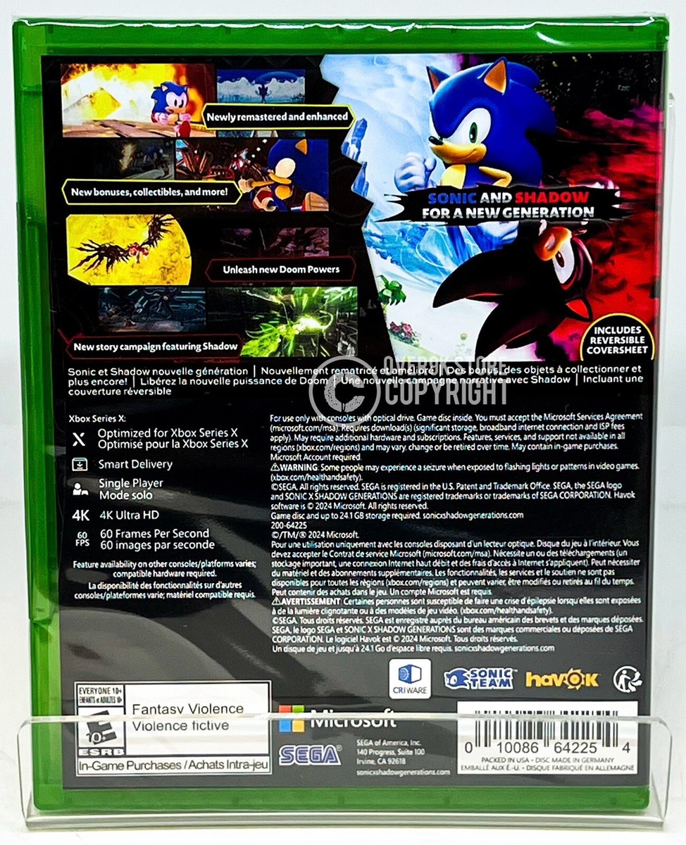 Sonic Bundle w/ Games Xbox One Xbox Series X Brand New Factory  Sealed