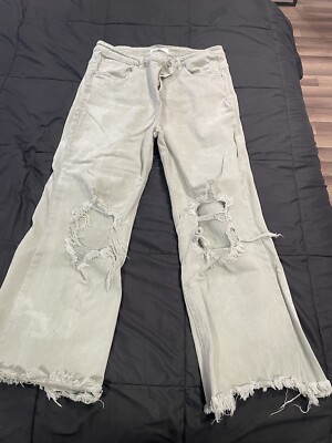 Risen Women Jeans / Sage Green/ Size 2XL