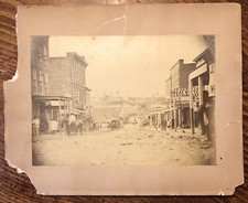 Hannibal Missouri Early Photograph St. Joe Railroad Sign Main St.
