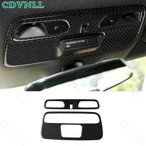 For Chevrolet Camaro 2016-2024 Real Carbon Fiber Front Lamp Reading Light Panel