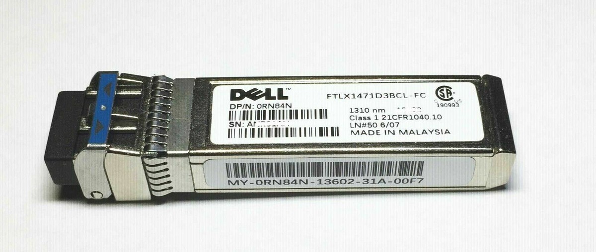 Dell 14 Dell FTLX1471D3BCL-FC SFP 10G LR Transceiver - 10km, 1310nm, LC, Open Box Excellent Dell SFP Transceiver - Foto 3