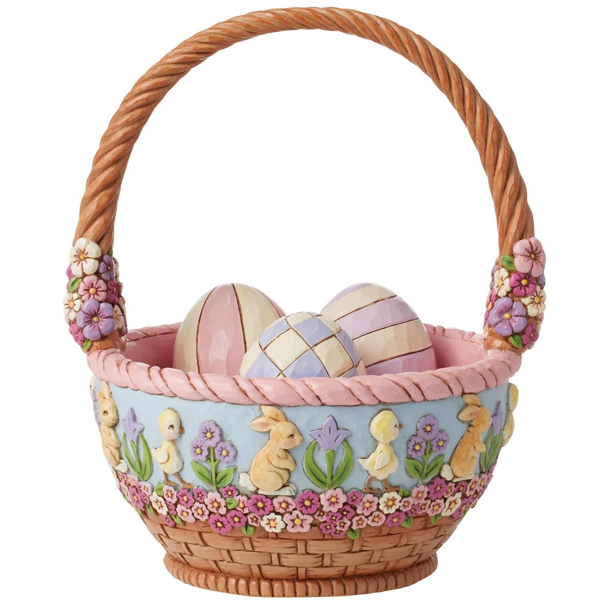 Jim Shore Heartwood Creek 19th Annual Easter Basket with Removable
