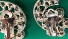 Vintg 5 BSK Hollycrfaft Weiss Judy AB Multicolor Rhinestone Gold Silver Earrings — photo 4