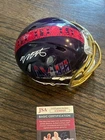 MECOLE HARDMAN SIGNED FOOTBALL MINI HELMET KANSAS CITY CHIEFS SUPER BOWL JSA COA