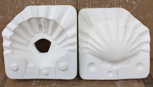 Ceramic Slip 2 Piece Mold Shell Soap Dish Beach House Decoration Cast Casting