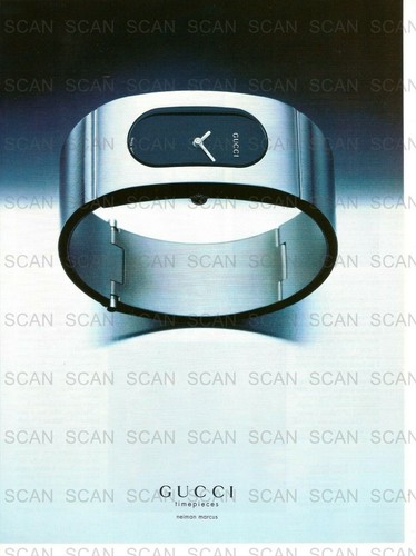 1999 Gucci Timepieces Vintage Magazine 