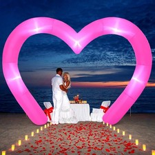9 FT Valentine Inflatables Outdoor Decorations Heart Blow up Inflatable Archway