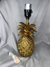 18  Gold Finished Pineapple Table Lamp Lampstand Light