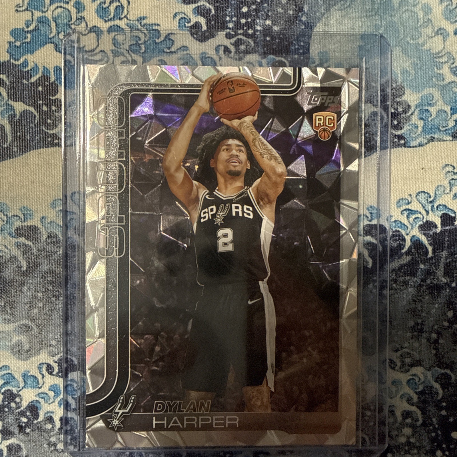 Dylan Harper 2025-26 Topps Basketball Diamante Foil Rookie RC #202 Spurs