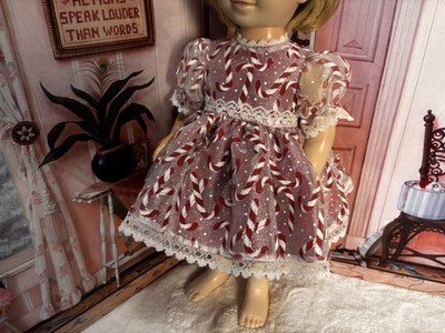 Candy Cane Dress Red Satin Set Doll clothes fits 19-20  Chatty Cathy