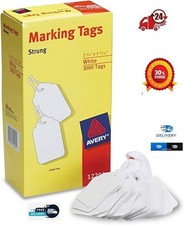 12201 Medium-Weight White Marking Tags, 2 3/4 X 1 11/16 Box of 1000 