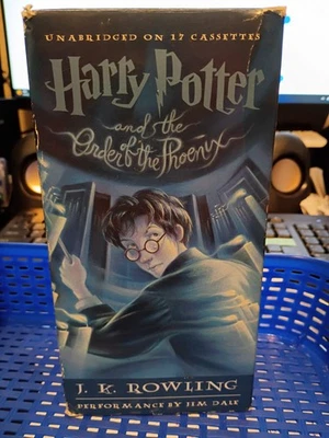 Brand New Sealed Harry Potter and The Order of The Phoenix On 17 Cassettes Tapes - Image 1 of 2