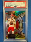2023 SELECT PRIZM CARD# 140 DIE-CUT PATRICK MAHOMES GREEN/YELLOW  PSA 8 NM/MT
