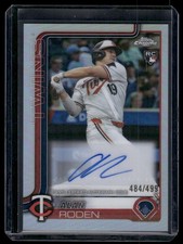 2025 Topps Chrome Update Alan Roden Refractor Auto /499