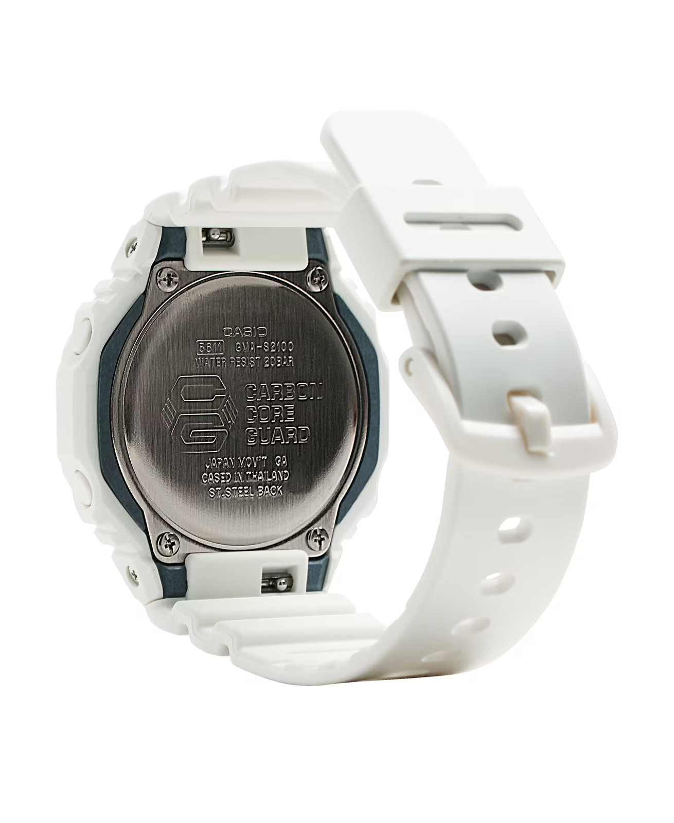 CASIO G-SHOCK ANALOG-DIGITAL WOMEN Wristwatch White Simple Octagon GMA ...