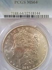1889 P Morgan Silver Dollar PCGS MS64 Better Date Morgan
