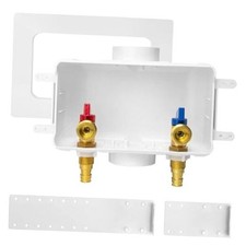 Washing Machine Laundry Outlet Box, 1/2 Inch PEX-A Inlet x 3/4 Inch Regular