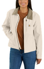 Carhartt Rugged Flex Loose-Fit Canvas Detroit Jacket for Ladies - Natural - M