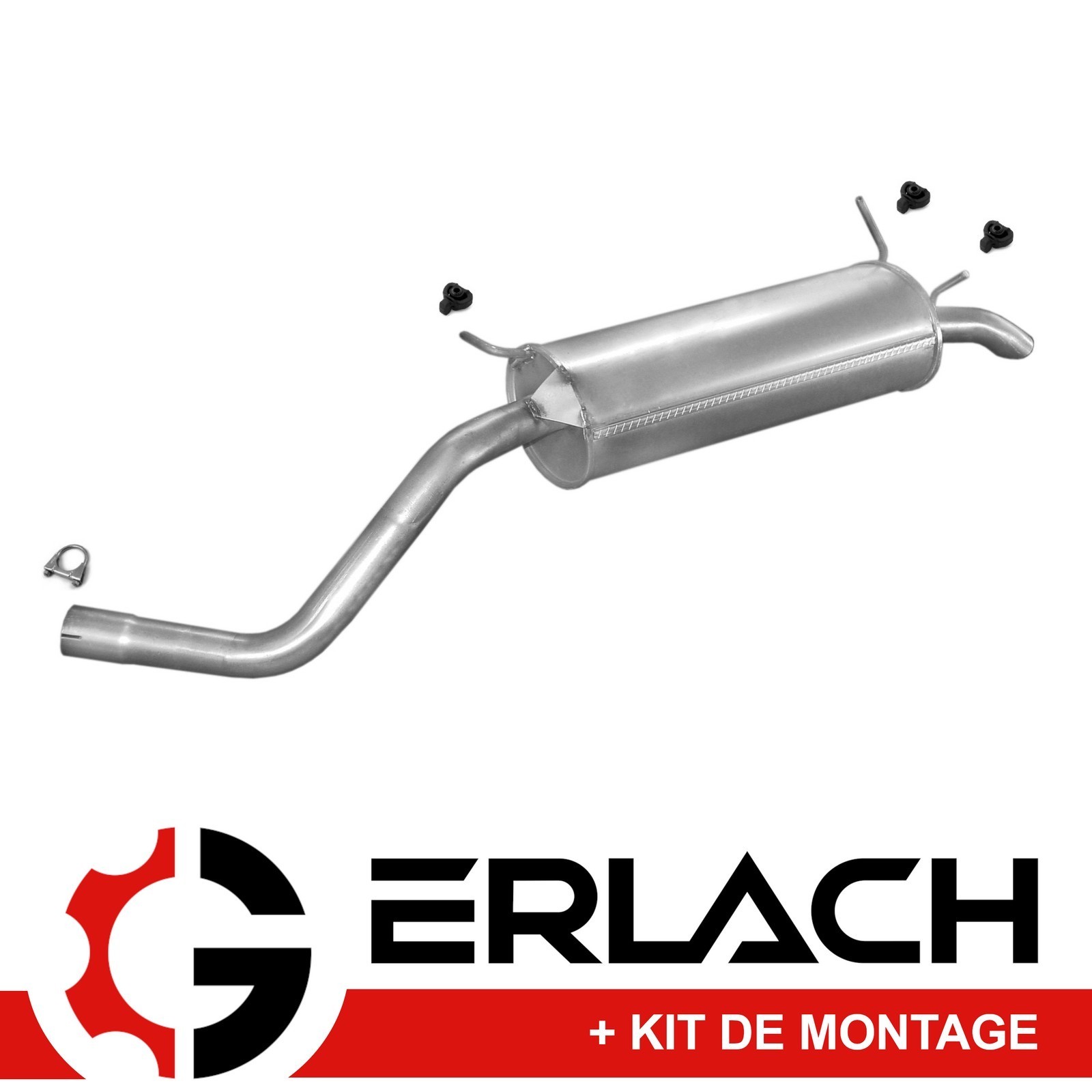 Silencieux arrière durable en acier pour Megane 1 et Scenic 1 1.9