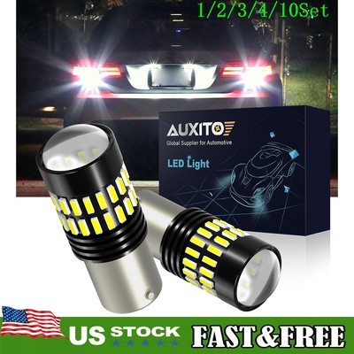 AUXITO Super Bright 7506 Reverse LED 1156 Backup Light White Bulb 6000K 1~10Set