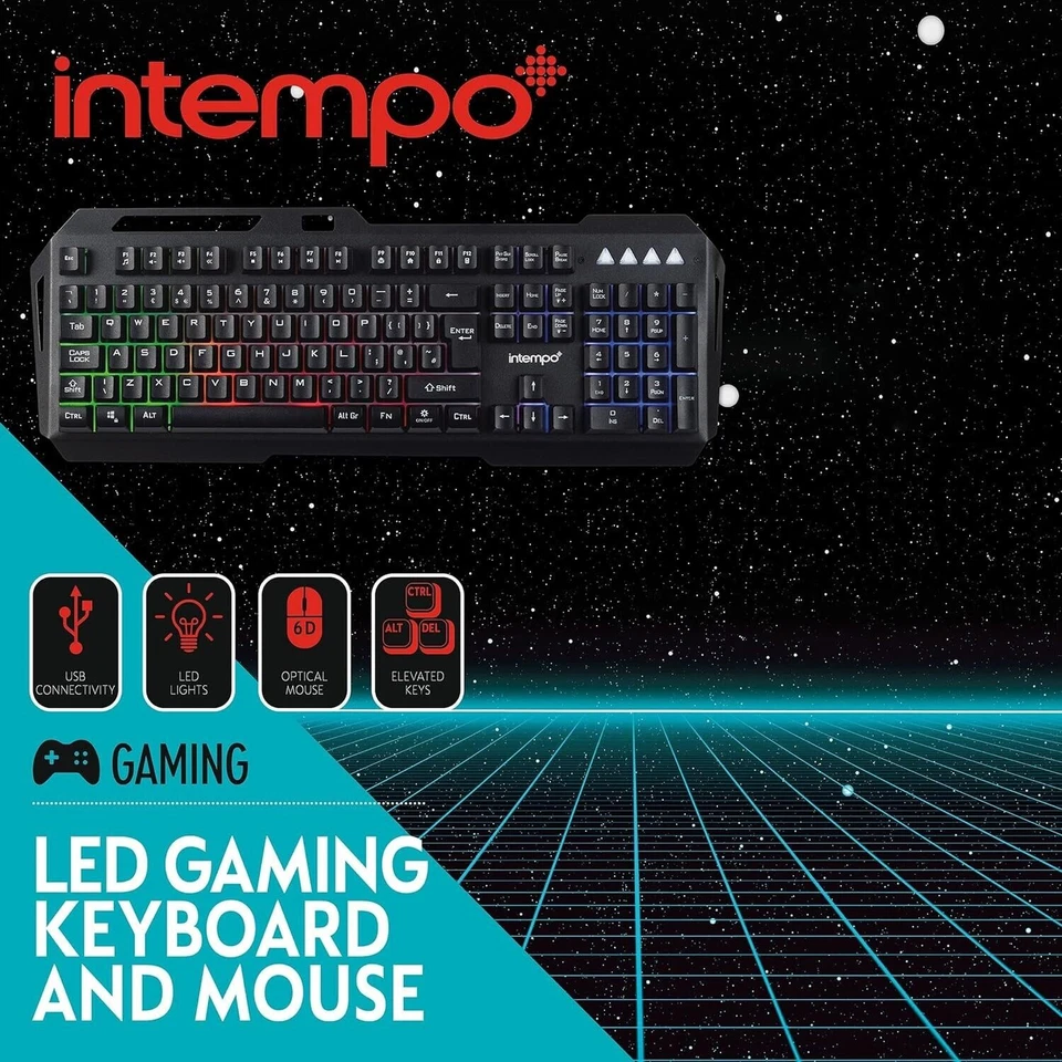 Gaming Keyboard and Mouse Mechanical Set Wired for Xbox 1 PS5 PS4 PC Laptop USB - Image 3 of 4