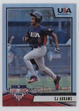 2019 USA Baseball Stars & Stripes Longevity Gold Team Logo 17/25 CJ Abrams s3g