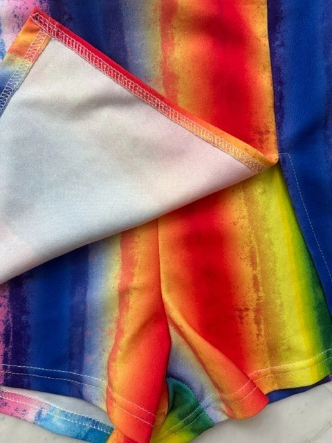 Shein Shorts für Damen 38, bunt gestreift, Mischgewebe, neu - Bild 3 von 4