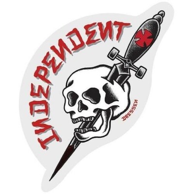 Independent Dressen Dagger Skateboard Sticker 5.25 inches