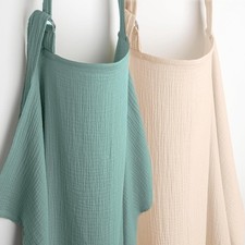 Muslin Nursing Cover for Breastfeeding, Privacy Breathable Breastfeeding Cove...