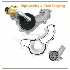 Fit Maserati Ghibli Levante Quattroporte 3.0T Water Pump+Gasket & Thermostat USA