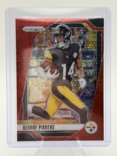 2024 Panini Prizm - George Pickens #243 Red No Huddle Prizm /75 Steelers