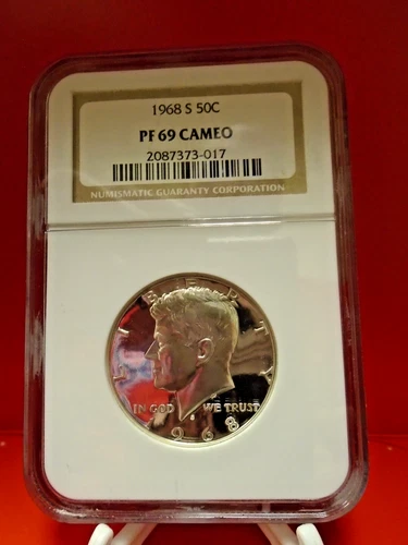 1968 S United States Kennedy Half Dollar NGC PF 69 CAMEO