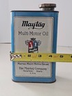 Vintage Maytag Multi-Motor Oil 1 qt. Can Newton Iowa Vintage Tin Full — photo 8