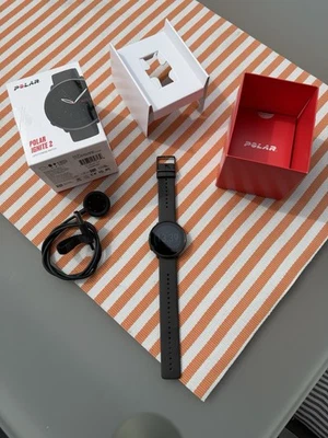 Polar Ignite 2 GPS-Uhr Schwarz Silikon-Armband S-L Neuwertig OVP - Bild 1 von 4