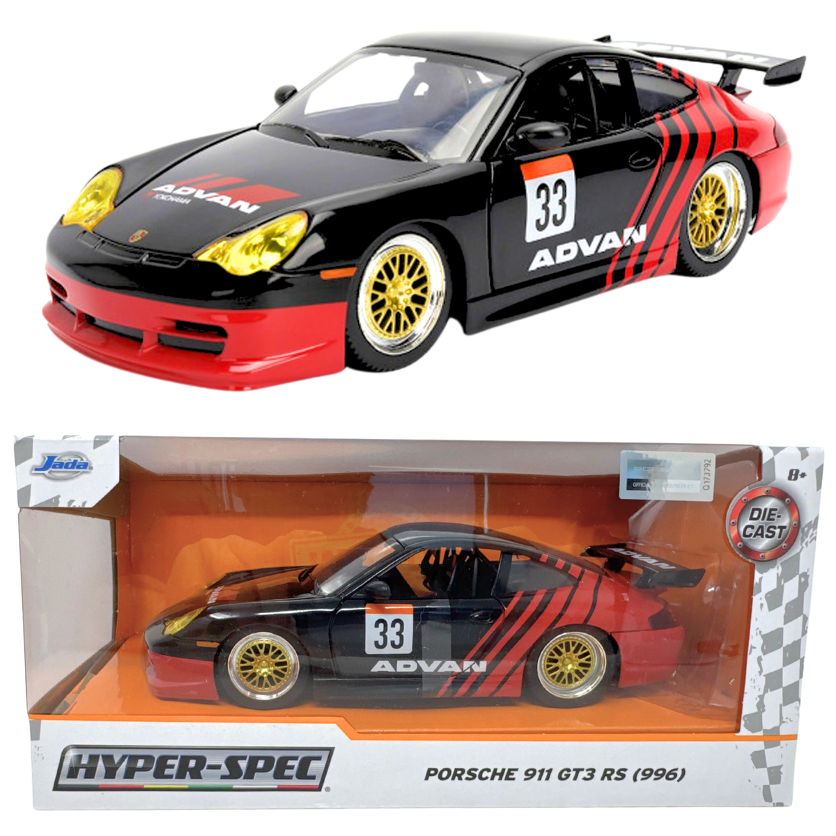 Jada Hyper-Spec Porsche 911 GT3 RS (997) 1:24 Diecast | eBay