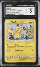 Pokemon TCG Team Up PROMO Pikachu #SM162 GRADED CGC 8