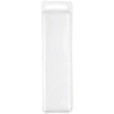 Collecting Warehouse Clear Plastic Clamshell Container, 5.5"H x 1.5"W x 1.25"D