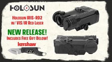 Holosun IRIS-RD2 Red/IR Laser | Includes FREE Gift | Remote Cable Switch