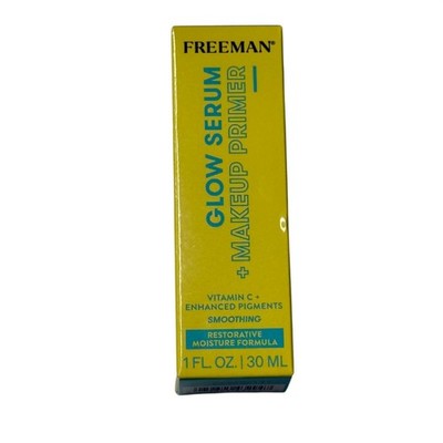Freeman Glow Serum Primer Vitamin C Makeup Primer Vegan Cruelty Free 1oz