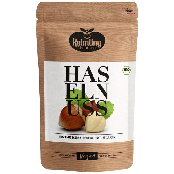 Keimling Bio Haselnusskerne 400G – Naturbelassen, UngeröStet, Vegan-image