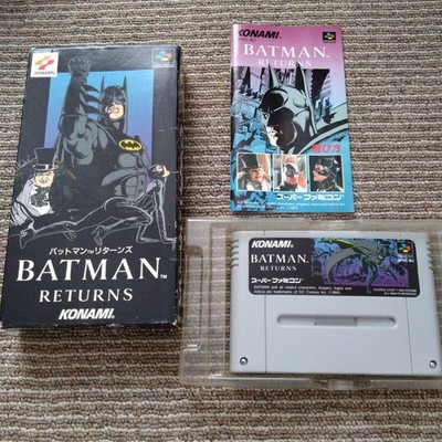 Konami Batman Returns Super Famicom SNES CIB Japan Used